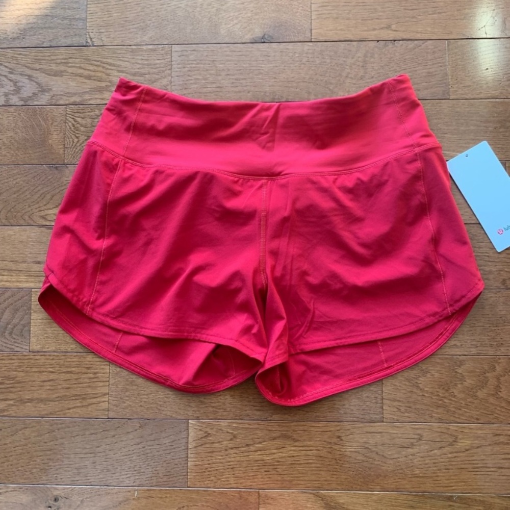 ❤️LULULEMON HIGH RISE SPEED UP SHORT 4”-DARK RED-8/10❤️ - Picture 7 of 13